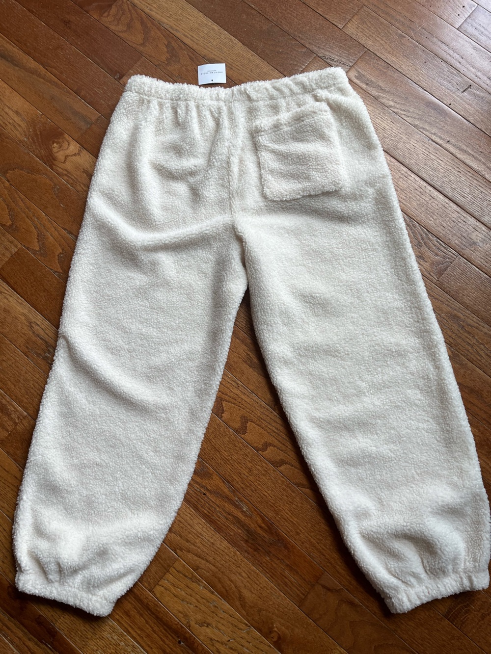 NWT American Eagle Cozy Cream Sherpa Bottoms, Size Large - Picture 10 of 11